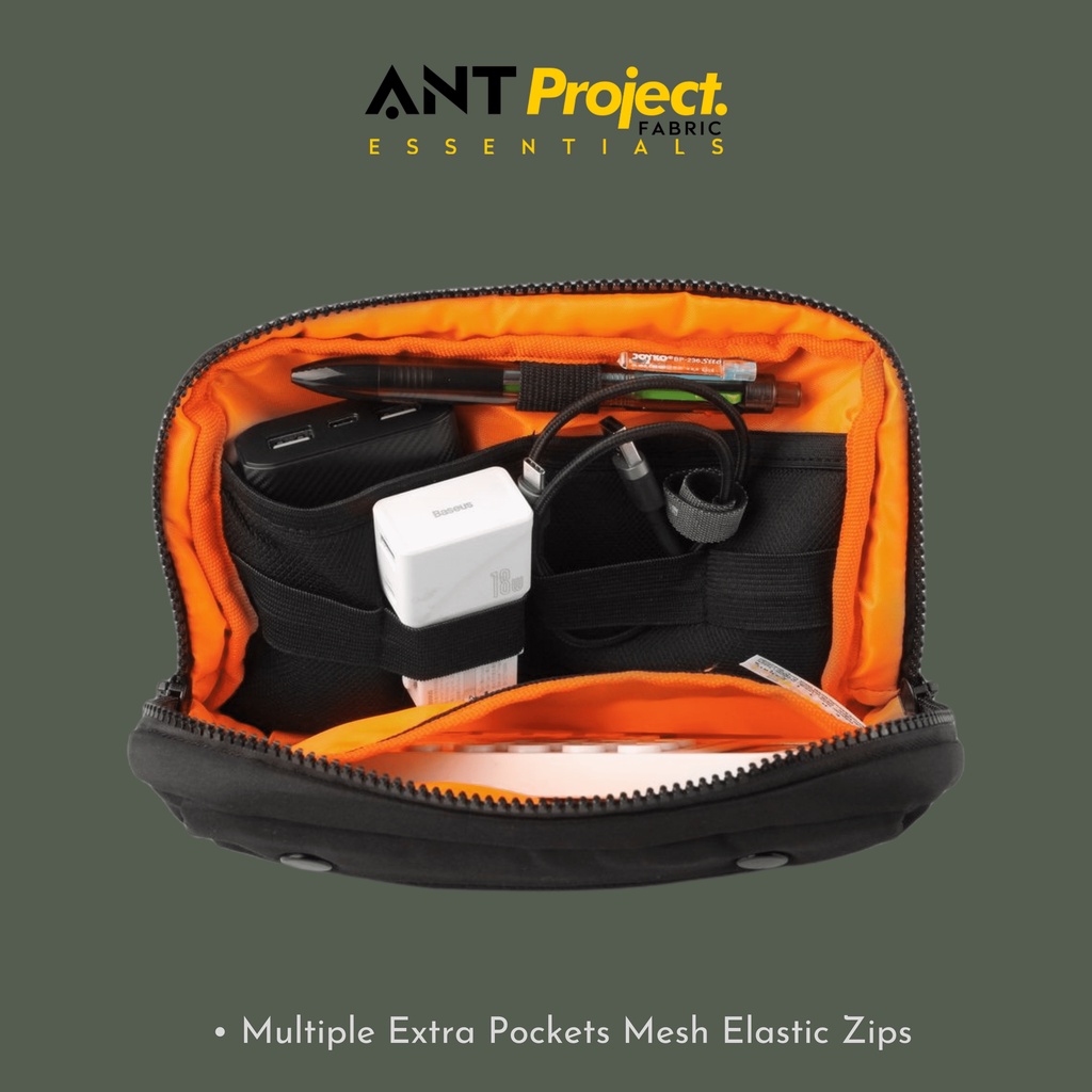 Ant PROJECT - Hand Bag Organizer Clutch DELTHA - Tas Pouch