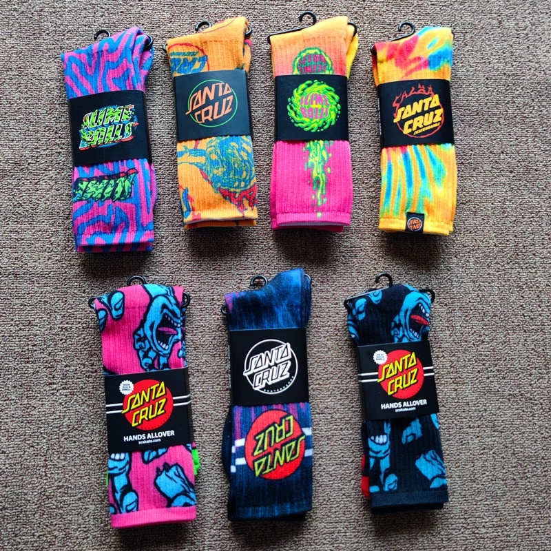 Unisex Street Skateboard Trendy Socks Printed High Top Socks