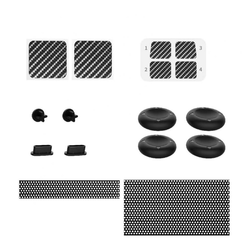 Silicone Dust Plugs Set For Steam Deck Console With 4 Rocker Cap Anti-dust Cover Dustproof Plug For Steam Deck Host Protection