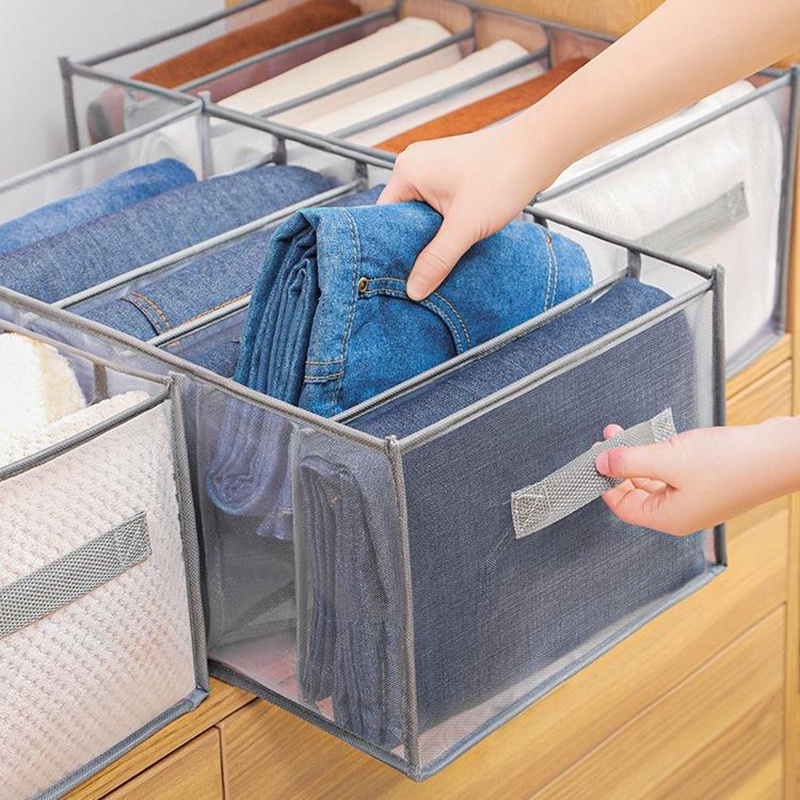 Jeans storage boxes Closet Organizer Foldable Underwear Organizers Pants Storage Dividers Drawer Organizer Wardrobe organizer