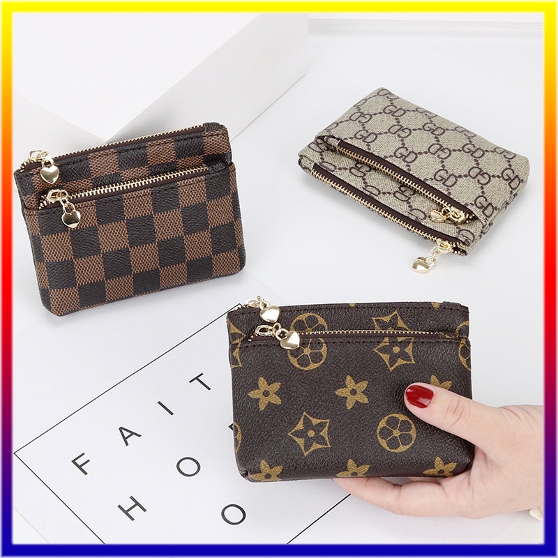 2023 New Zipper Short Coin Purse Ladies Wallet Key Case Coin Purse Card Case
