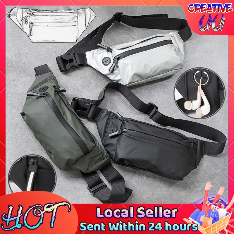 ?【SG READY STOCK】? Readystock Men chest bag Men waist Bag Men's Shoulder bag lelaki men bag panda bag fanny pack