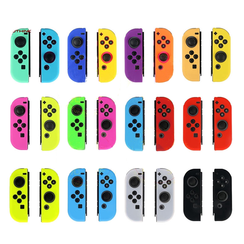 Silicone Rubber Skin Case Cover For Nintend Switch Joy Con Controller For Nintendoswitch NX NS Joycon Grip  Joycon Cover Protector Joy Cons Grip Gel Guard Switch Joy Con Controllers Silicone Skin Anti