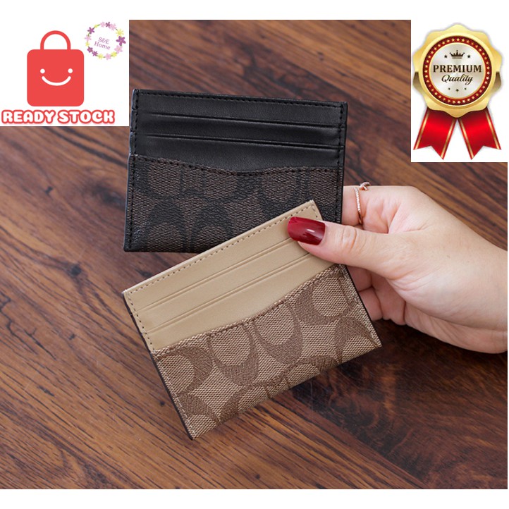 ready stock 100% original quality coach card holder men women unisex