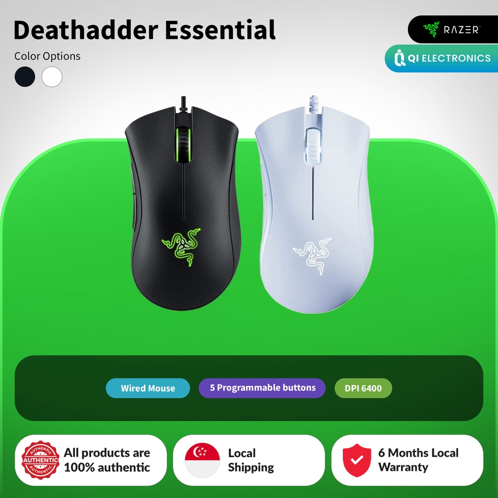 Razer DeathAdder Essential Wired Gaming Mouse