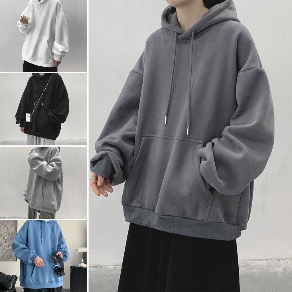 【COD】Korean Hooded Sweater Men Loose and Comfortable Unisex Hoodies Essentials Hoodie for Men