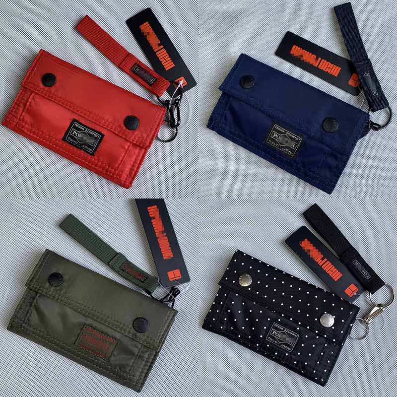 Japan Design Head Porter Wallet Velcro + Button Design