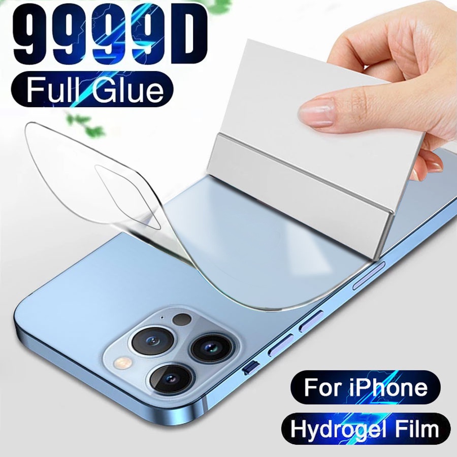 For iPhone 14 13 12 11 Pro Max 14 Plus 13 12 mini X XR XS 8 7 6 6s Plus SE 2020 Front & Back Hydrogel Film Full Cover Screen Protector