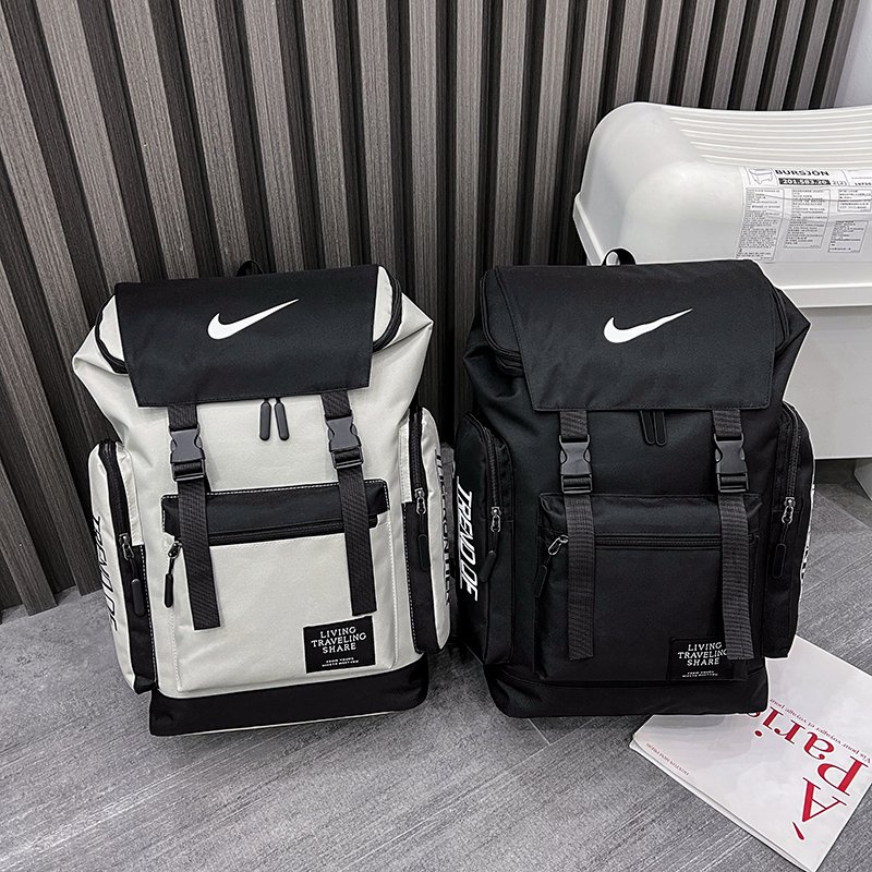 Nike834 Multifunctional Backpack College Student Schoolbag All-Match Travel Bag