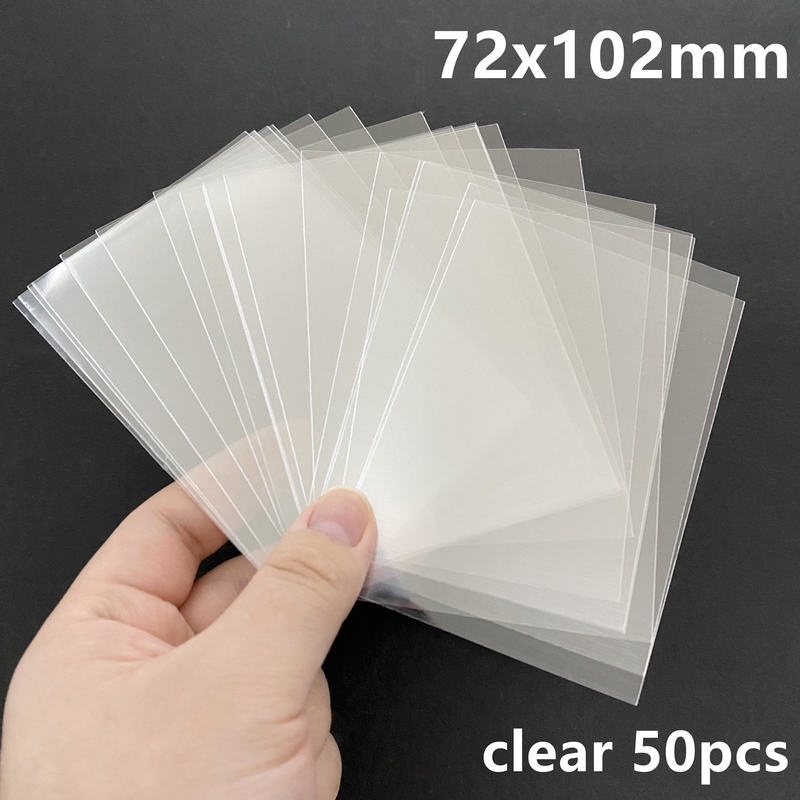 50pcs MPC Card Sleeves Clear Card Protector Acid-free Inner Sleeve for 7x10cm Mini Photocard