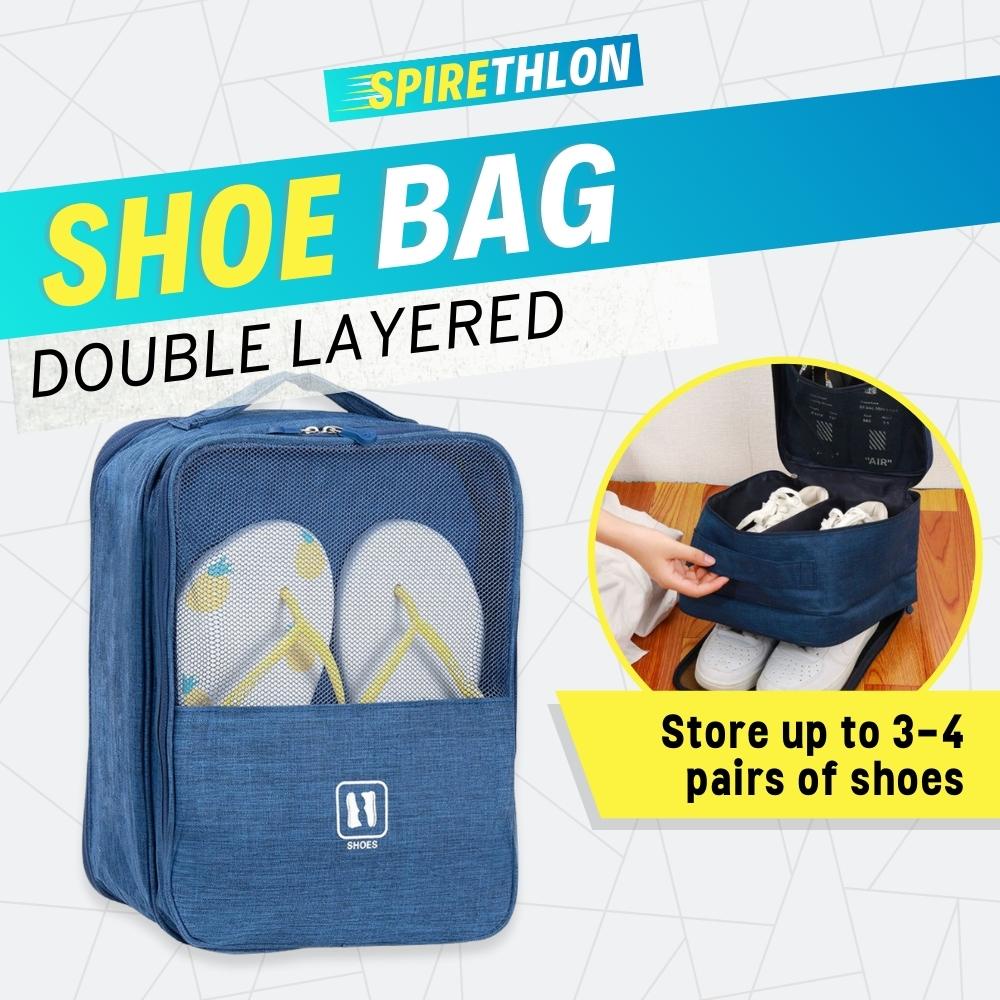 ?? Shoe Bag Organizer / Travel Shoe Bag / Portable Shoe Storage Bag (with Luggage Strap Slot)