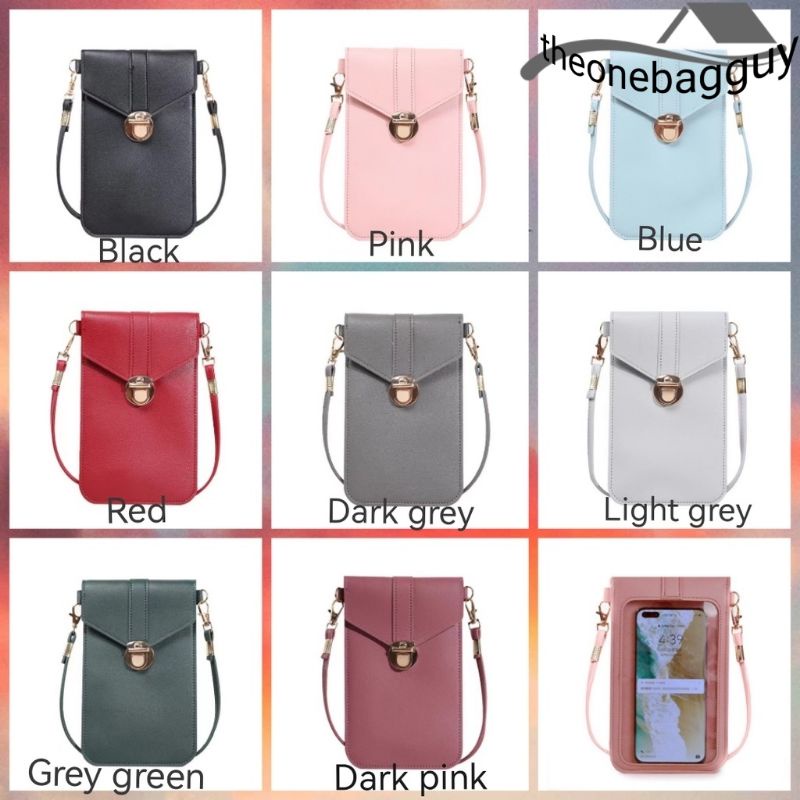 ✨Womens Handphone Touchscreen Bucket slingbags Good Quality✨
