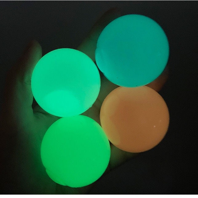 Decompression Vent Ball Luminous Sticky Target Ball Sticky Wall Ball Tpr Interactive Ceiling Ball Children's Dart Sticky Sticky Ball