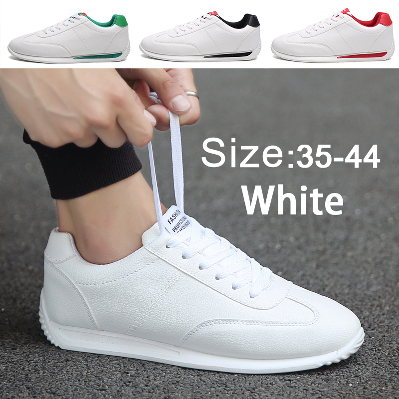 Ready Stock Men's White Shoes School Case Shoes Couple Sneakers Low Top Man Shoes