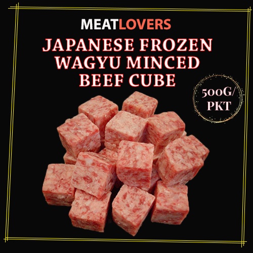 [MEATLOVERS] Japanese Frozen Wagyu Minced Beef Cube 500g
