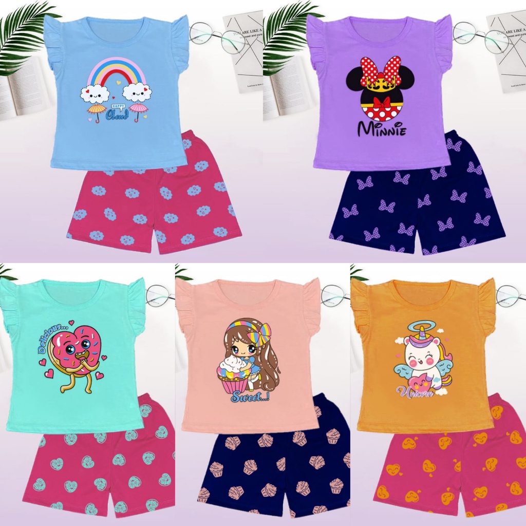 [Import] - Ruffle Suit/Girls Clothing SET Ages 1-8 Years "WONDERFUL EDITION"