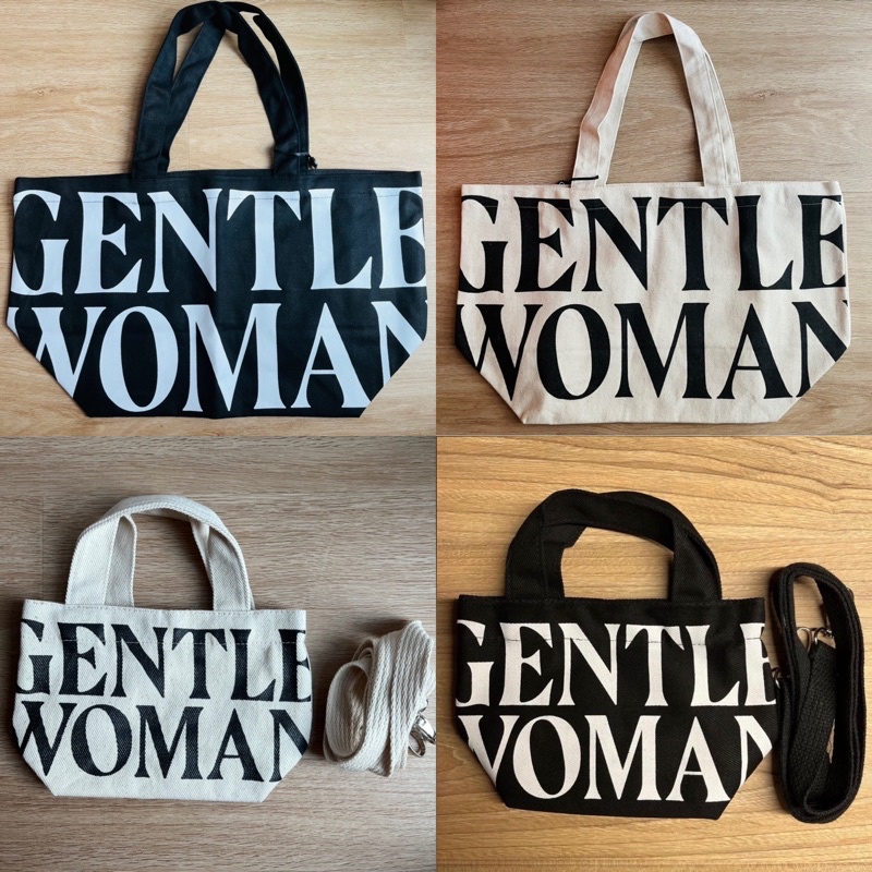 ?? Ready Stock Gentlewoman Canvas Tote Bag (Micro & Big)