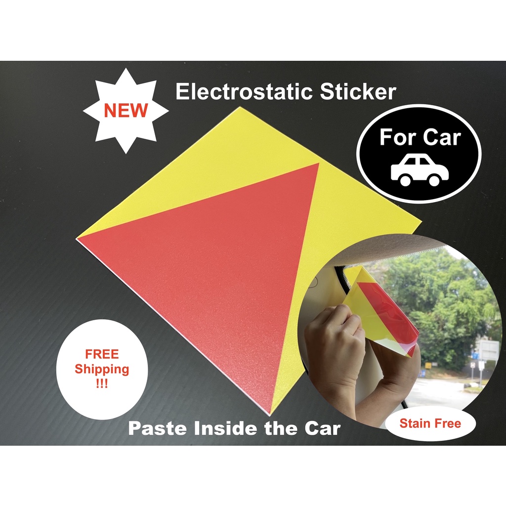 P Plate, Probation Plate Windscreen Triangle Sticker