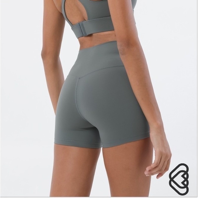 FENIN Sports Shorts Yoga pants nude feeling no embarrassment line High Waist Yoga Shorts