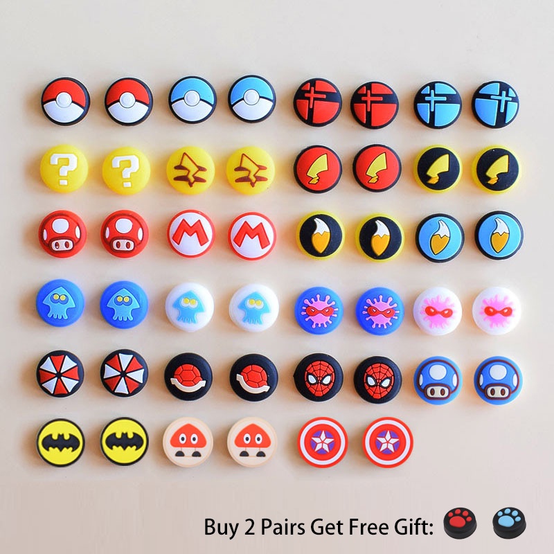 [Buy 2 pairs get free gift] 2Pcs Nintendo Switch Thumb Grip Silicone Caps Accessories For Switch OLED Joycon Controller