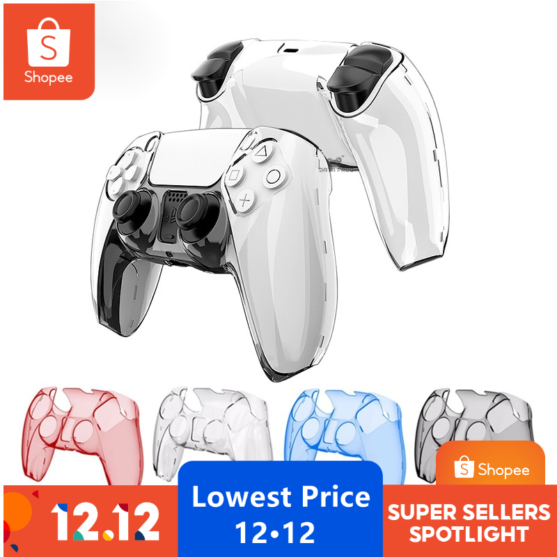 【4·4】PS5 game controller crystal case PC transparent split handle case PS5 handle case crystal hard case