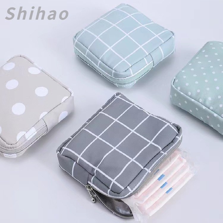 Simple sanitary napkin bag portable travel storage bag coin purse