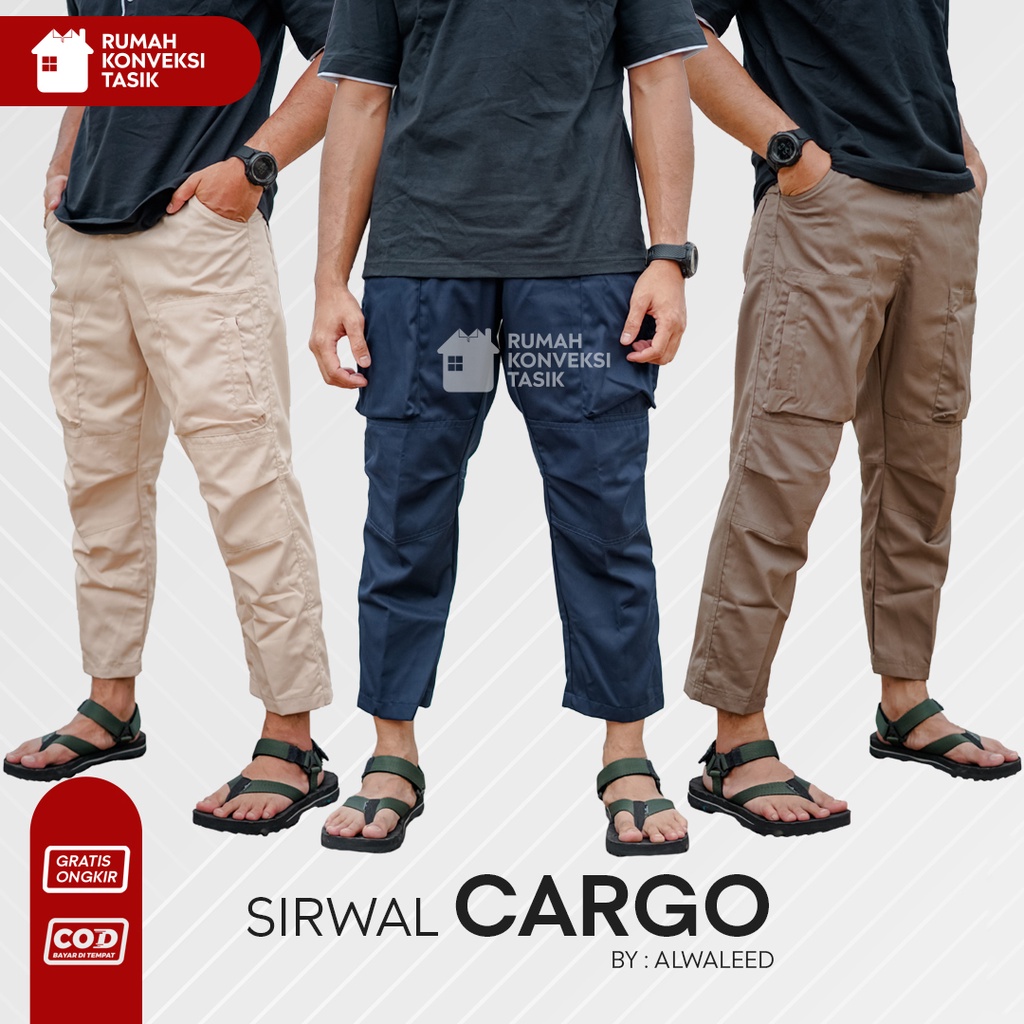 HITAM Alwaleed Black CARGO Pants