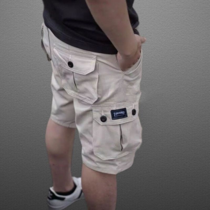 PRIA Men's Short Cargo | Cargo Shorts | Short Pants | Men's Short Cargo Pants | Shorts | Unisex Short Cargo Pants | Short Cargo Pants