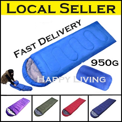 (SG STOCK) Sleeping Bag / Outdoor Camping / Envelope Hooded / Portable
