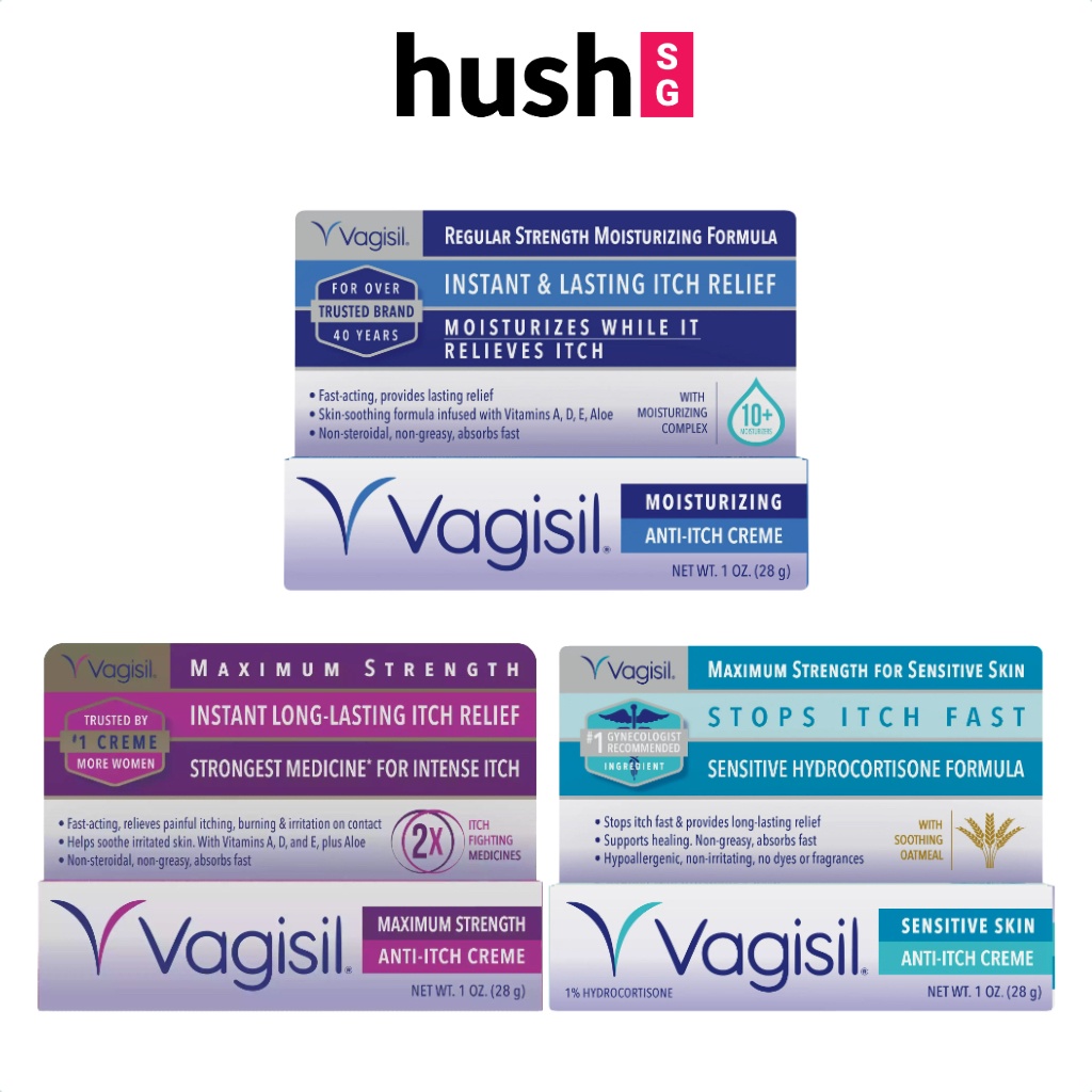 VAGISIL Anti-Itch Cream - Maximum Strength / Moisturizing / Sensitive Skin - 28g