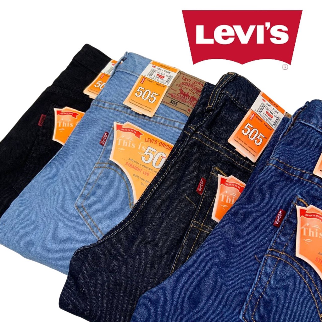 PRIA Men's Jeans For Men Levi 505 Standard Length Newest Model 28-38
