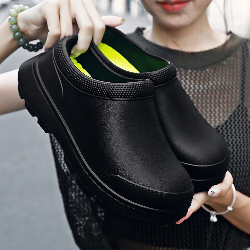 Chef's shoes, kitchen shoes, waterproof water shoes, rain boots, men's and women's dining cleaning shoes