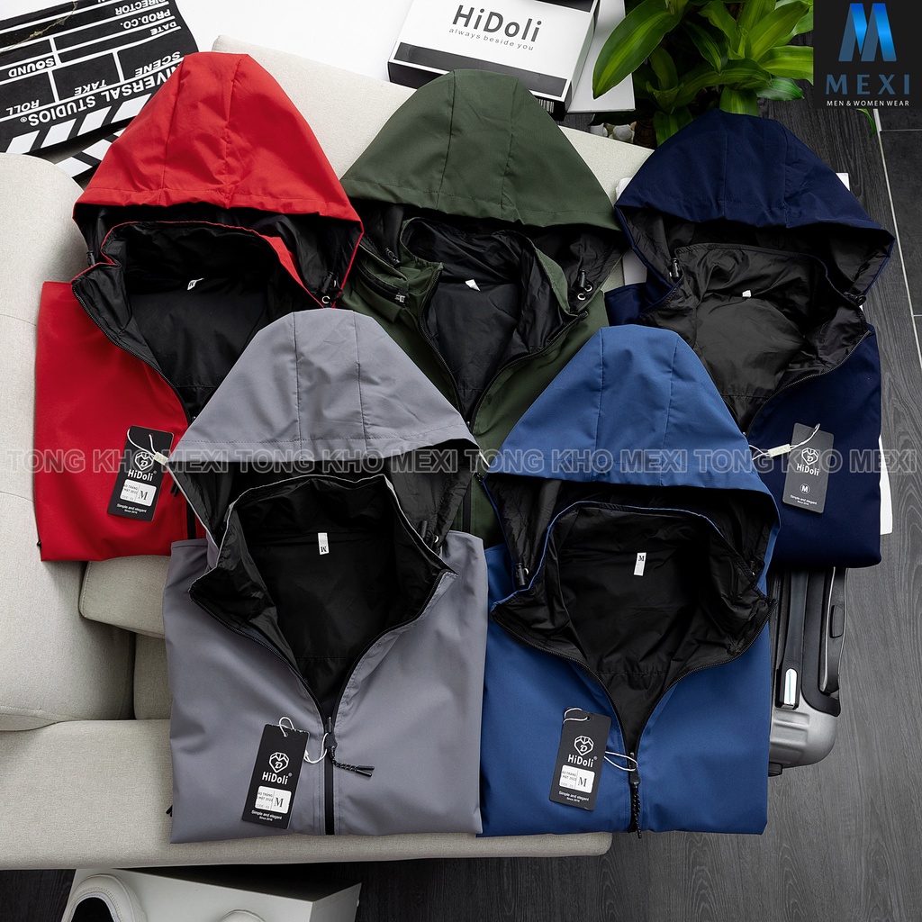 High-end Men'S And Women'S Windbreaker, 2-Sided Jacket, Detachable Hat, Waterproof, Dustproof