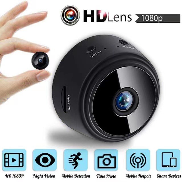 A9 Spy Camera CCTV camera WiFi connect to cellphone Wireless Security Camera 1080p HD Night Version Micro Voice Recorder
