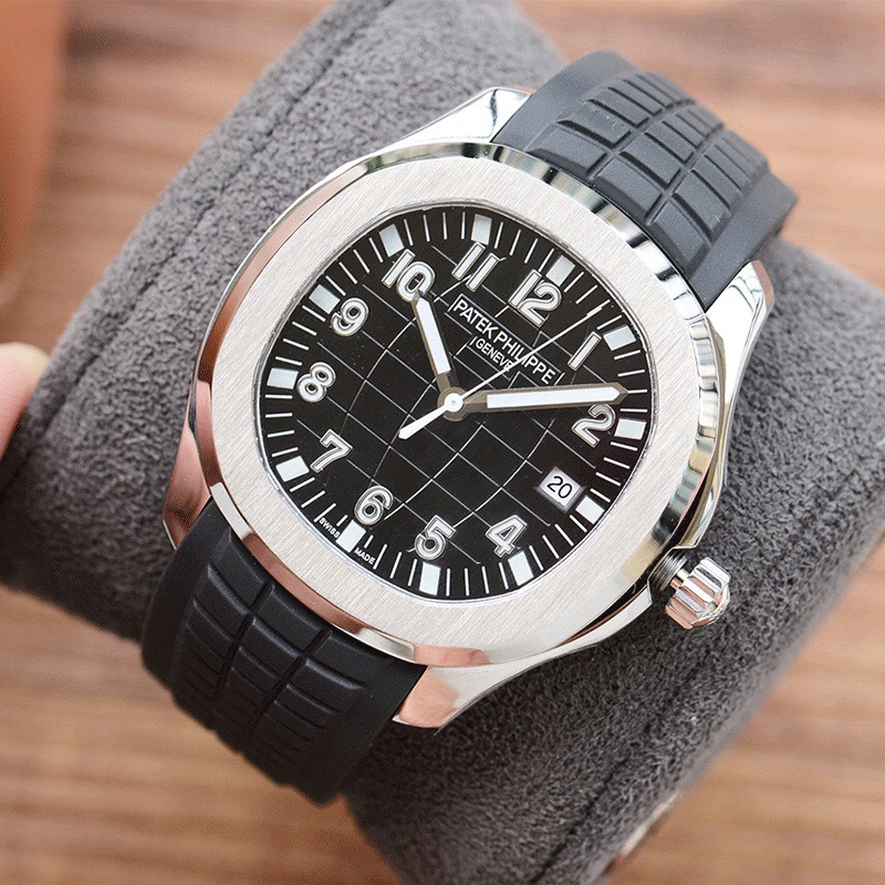 【Free Box】PATEK_Philippe High quality Fashion Unisex Silicone Strap Sports Men's Ladies Simple Quartz Watch Ladies Wanita Jam Tangan