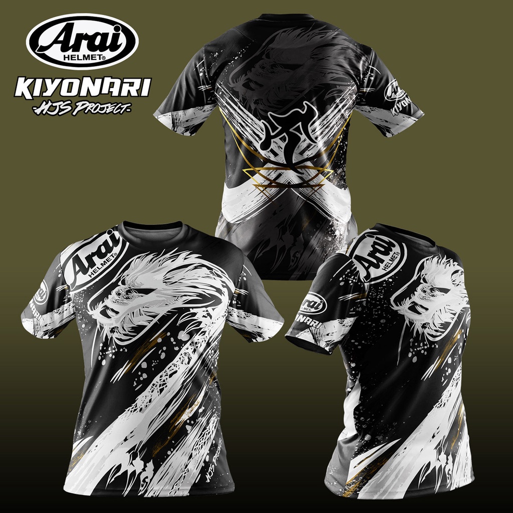 shirt eyelet jersey arai kiyonari sublimation tshirt | baju jersey sublimation | shortsleeve