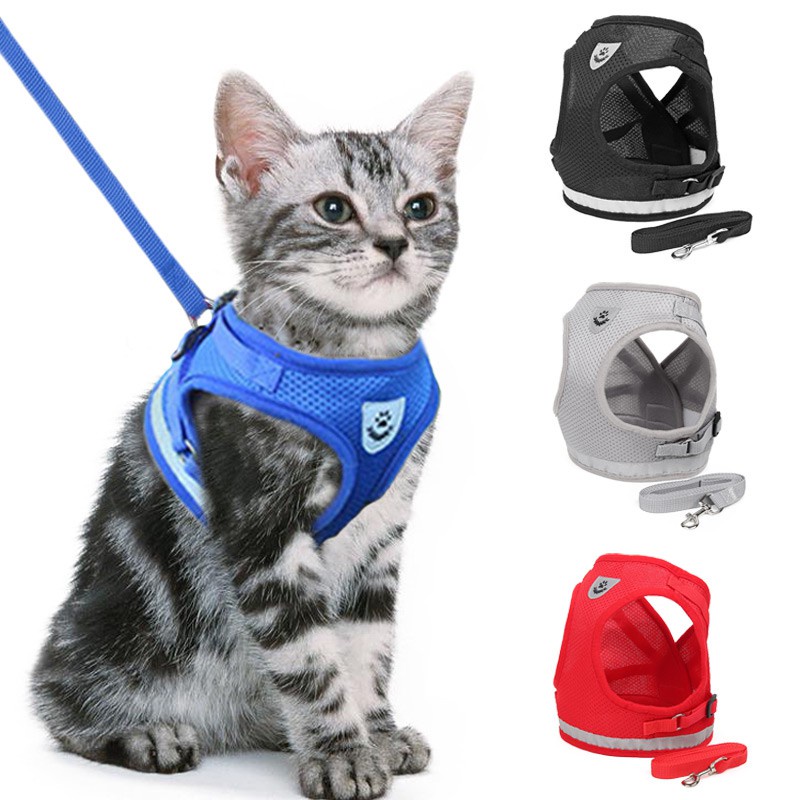 （Ready Stock）EmmAmy Pet dog Cat leash  Adjustable Reflective