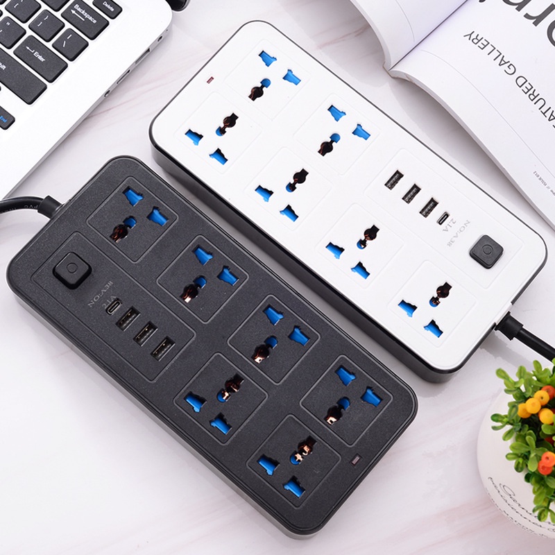 Multi-Function Hole Position With Usb Socket Home Universal Plug Uk Outlet Power Strip With Ac Type C Usb Port Socket