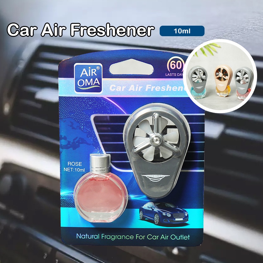 [Sg Seller] Car Air Freshener Purifier Diffuser Clip 10ml/packs