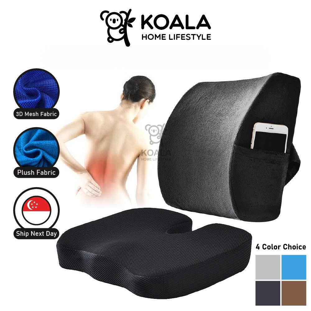 ??5.25LOWEST? Koala Home Lumbar pillow/Seat Cushion / Lumbar Back Support Seat Cushion Memory Foam for Office Chair