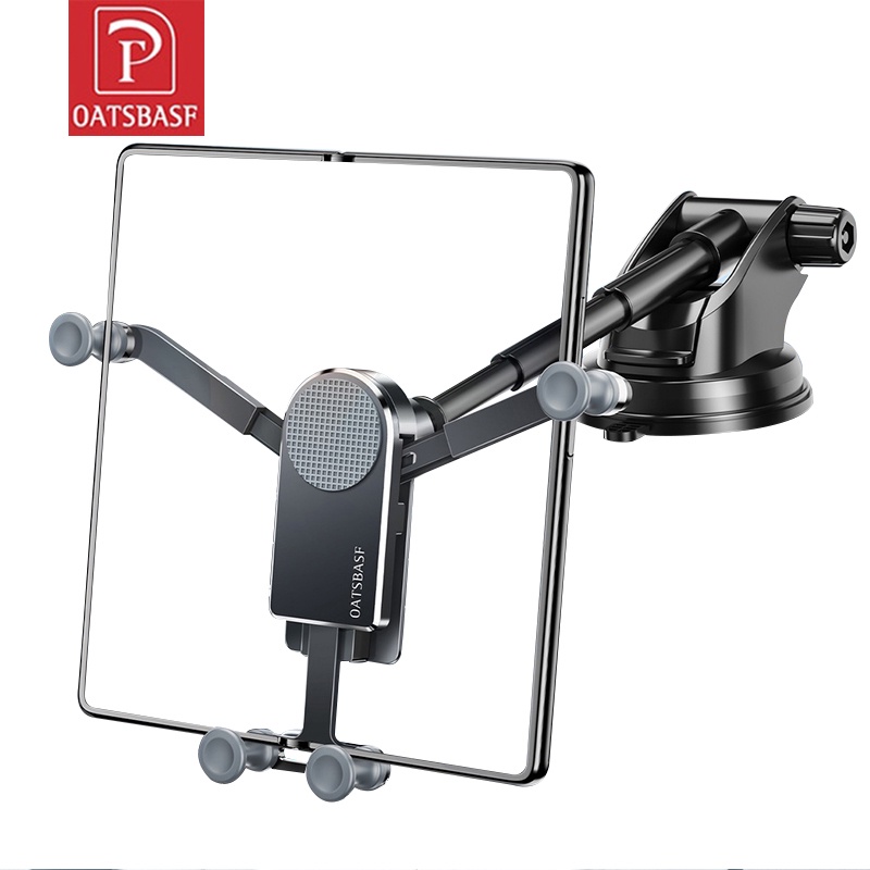 OATSBASF 4.7-7.9" Double Srceen Phone Stand,Dashboard Suction Cup Bracket,Z Fold 4 Car Stand,Z Fold 3 Car Mount, Aluminum Fold 3 Car Mount,Universal Gravity Cell Phone Holder for Samsung Galaxy Z Fold