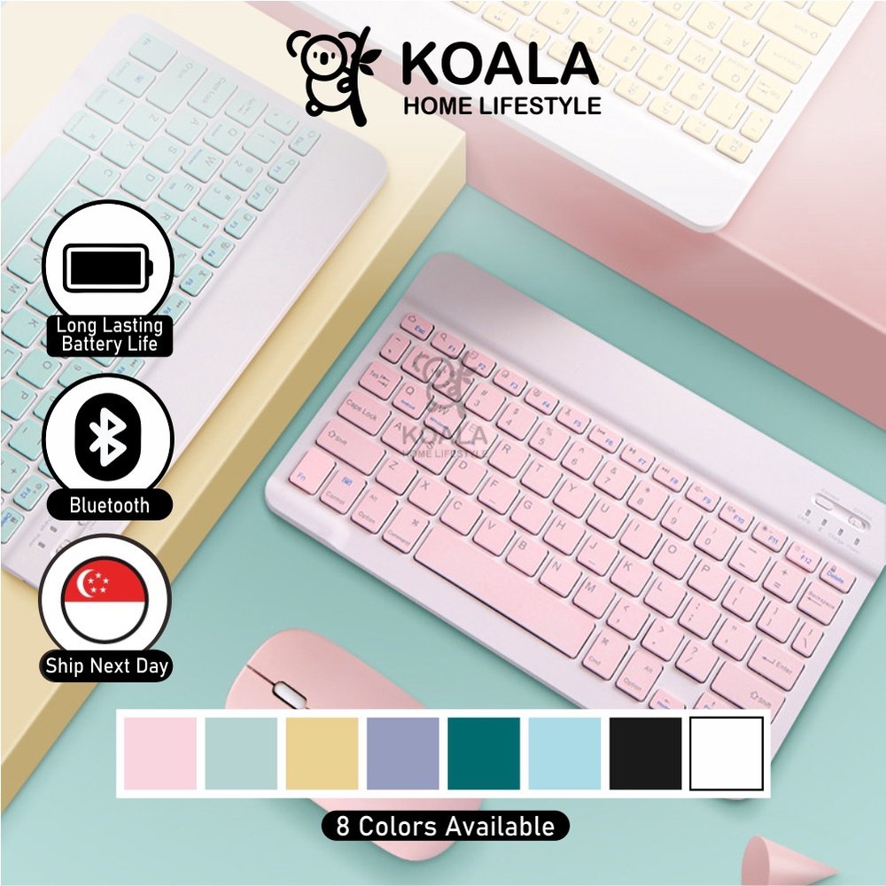 ??5.25? Koala Home Wireless Bluetooth mute Keyboard  Mouse Set  Set Rechargeable Compatible with Phone/Tablet/iPad