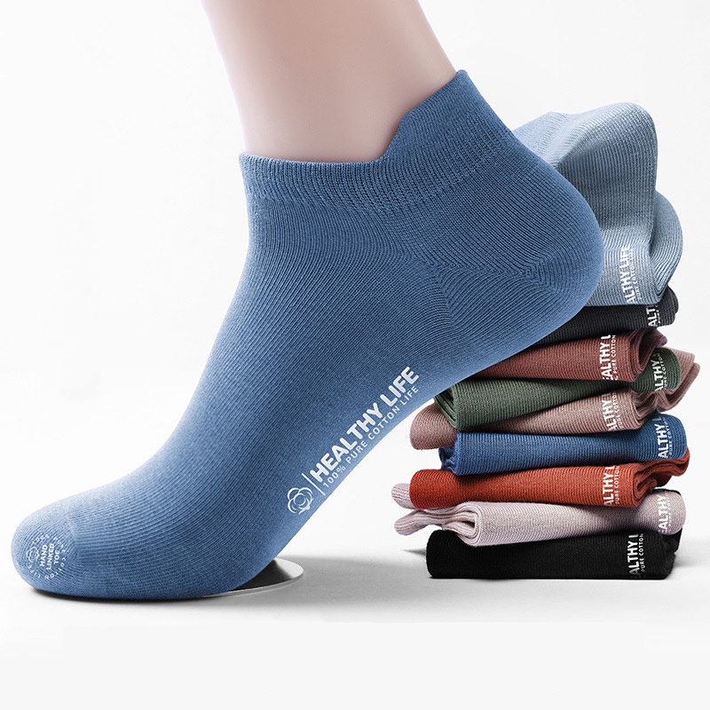 Socks Short Spring Summer Sweat-Absorbent Deodorant Breathable Boat Low Cut Shallow Mouth Sports Leisure Couple