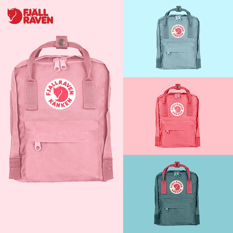 ✿Fjall-raven Kan-ken Korean canvas backpack large capacity backpack waterproof ladies men's leisure school backpack trav