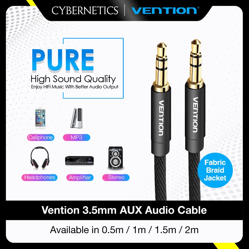 Vention 3.5mm Audio Cable 3.5 mm Jack Male to Male aux Cable For MP3 Mobile