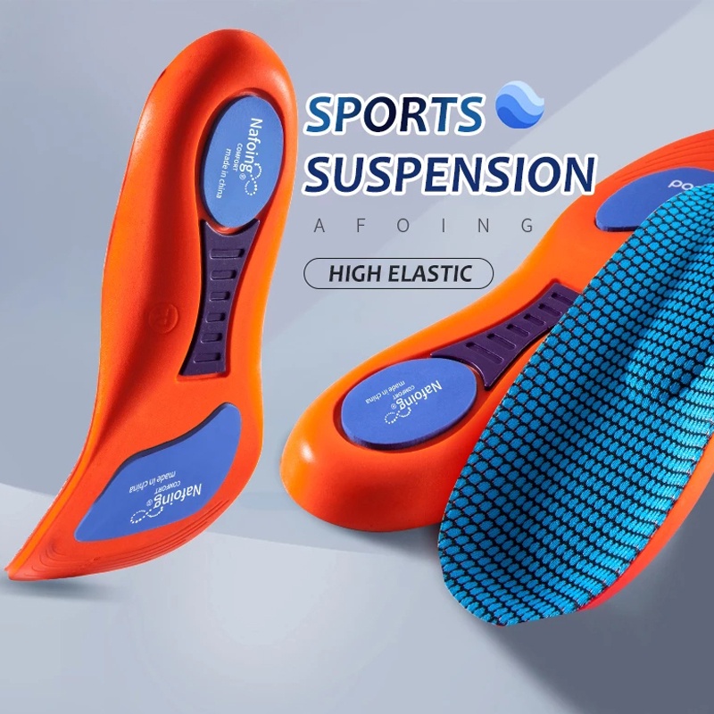 Soft Comfortable Breathable Sponge Sport Elasticity Insole / Sport Shock-absorbing Deodorant Shoe Cushion Pad / Women Men Arch Support Orthopedic Insoles