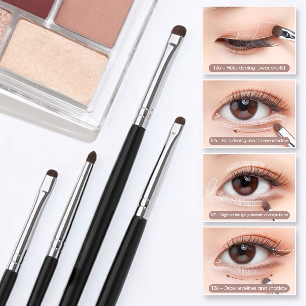 Tapered Concealer Brushes Eyeshadow Eyeliner Make Up Brush Eyebrow Contour Blending Detail Soft Hair Fine Eye Makeup Brush Beauty Makeup Tools