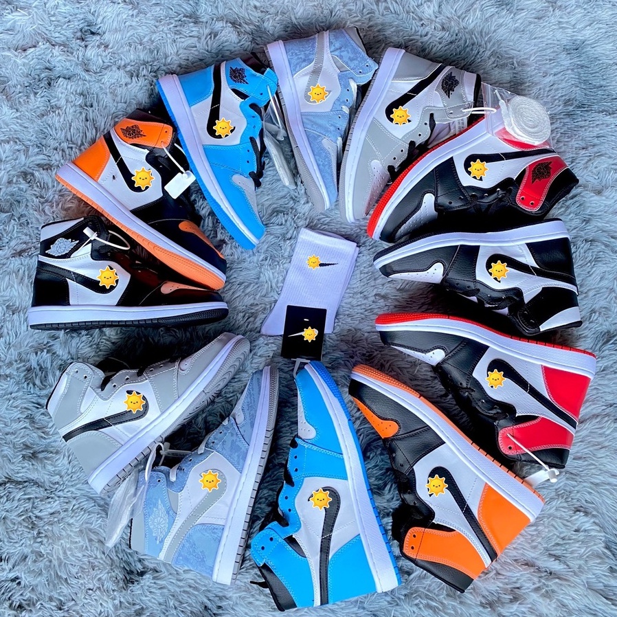 Jordan JD1 high top sneakers full basic color for unisex with full box 