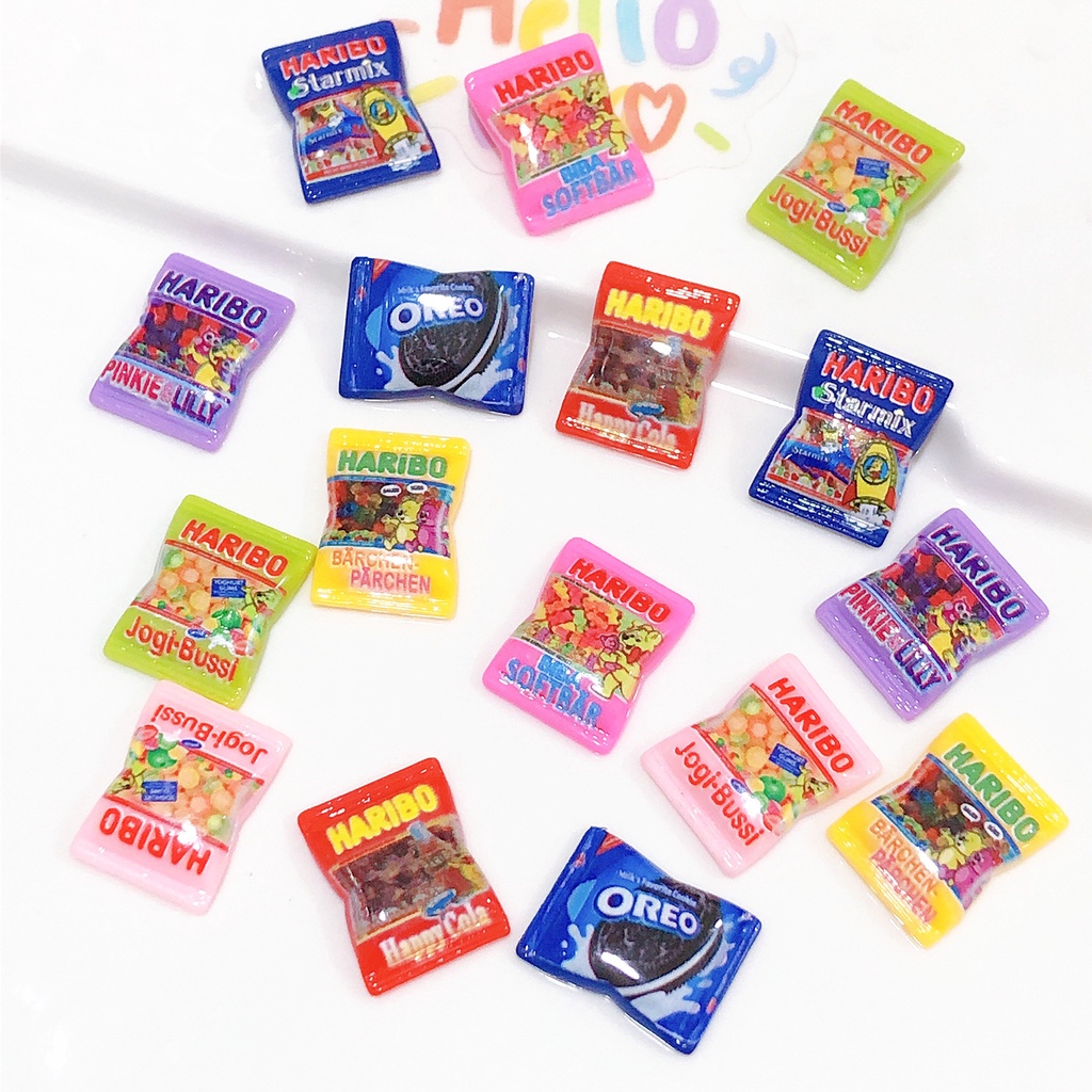 Cute Biscuit Candy Jibitz Croc Accessories Haribo Gummy Shoe Charms Food Jibits Croc Charm Pin Decoration for Women