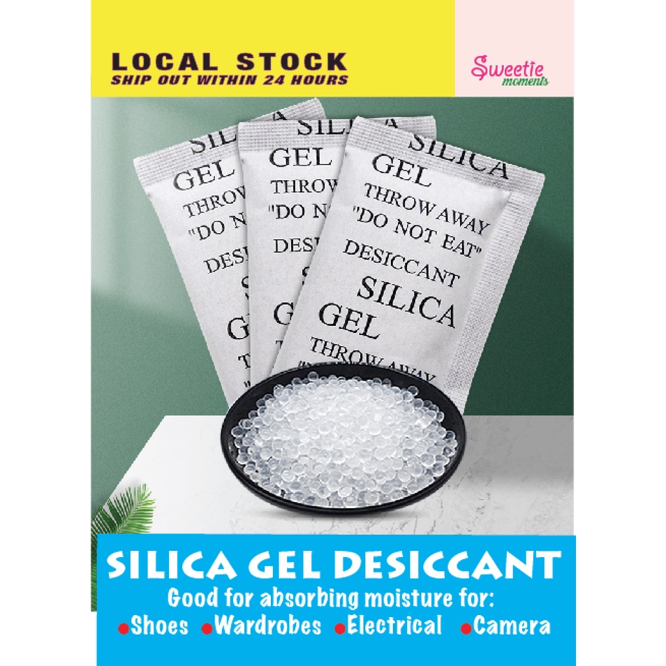 [?? STOCK] 1g / 5g /10g Silica Gel Packets Desiccant Moisture Absorber